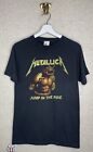 Vintage Metallica Jump In The Fire kurzärmeliges Shirt Größe Medium schwarz