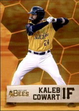 2019 Salt Lake Bees Choice #8 Kaleb Cowart Hahira Georgia GA - NM Baseball Card