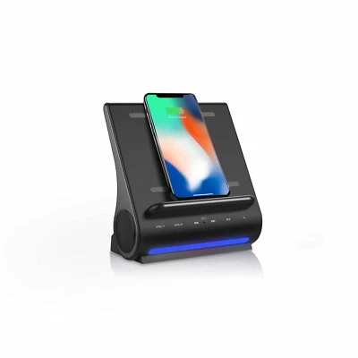 Wireless Charger Bluetooth Speakers 4 in 1 Station for iPhone 15 & Samsung S23 - Image 1 of 4