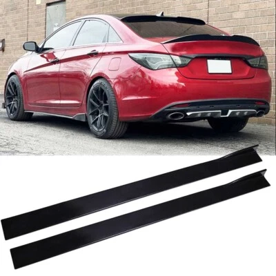 78.7'' Side Skirt Extension Rocker Panels Splitter Lip For Hyundai Sonata Sedan - Image 1 of 4