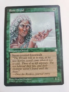 MTG Magic The Gathering Card Rime Dryad Summon Dryad Green Ice Age - Picture 1 of 2