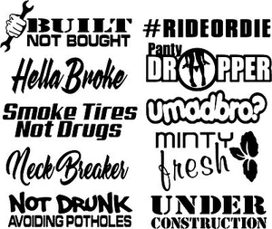 *FREE SHIPPING* JDM STICKER 10 PACK/LOT CAR DECAL RACING TUNER FUNNY EURO BOOST  - Picture 1 of 1