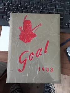 vintage High School Yearbook 1953 The Goal Gnadenhutten Ohio - Picture 1 of 9