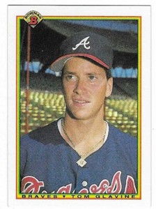TOM GLAVINE 1990 Bowman Baseball # 2 Atlanta Braves HOF NM - MT