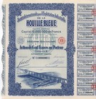Sté. de la Houille Bleue SA – Aktie, 100 Francs, Paris, 1927 – Wasserkraftwerk !