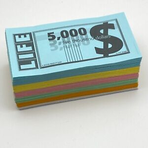 The Game of Life Money Insurance Policies Bank Loans 2002 Replacement Pieces