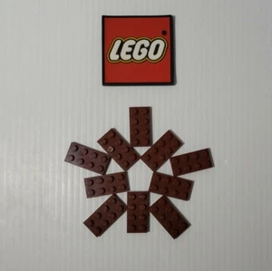 Placa LEGO 2x4 MARRÓN ROJIZO (x10) 3020 REPUESTOS NUEVOS 4211186 - Imagen 1 de 5
