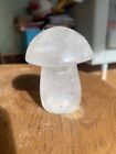 Large Clear Quartz Crystal Mushroom Carving