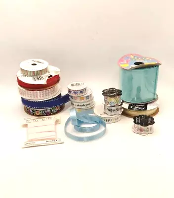 Lote De 16 Varias Cinta Artesanal Nueva y Usada De Colección Offray y Búhos de Navidad Foto 1 de 4