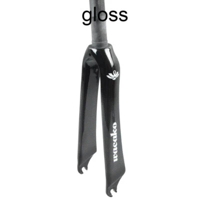 1-1/8 in Carbon Fiber Bicycle Fork Rigid BMX Bike Fork 18/20/22 in C Brake Forks - Image 1 of 4