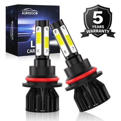 9007 适用于日产 Xterra 2002 - 2015 2.4L 3.3L 4.0L LED 车头灯灯泡 低 6000K — 第 1/4 张图片