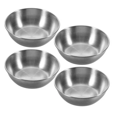  6 Pcs Stainless Steel Tableware Ciotole Acciaio Ciotola Inossidabile - Immagine 1 di 4