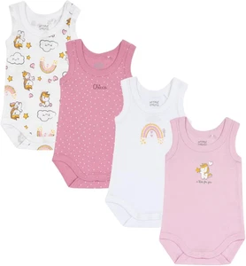 Chicco, Body Neonato E Neonata, Set Di 3 Body, Senza Maniche, in 100% Cotone, Co - Imagen 1 de 5