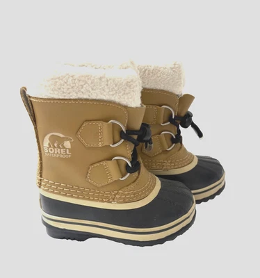 BOTAS DE INVIERNO IMPERMEABLES PARA NIÑOS SOREL YOOT, FORRO EXTRAÍBLE, TALLA 7, IMPECABLES Foto 1 de 4