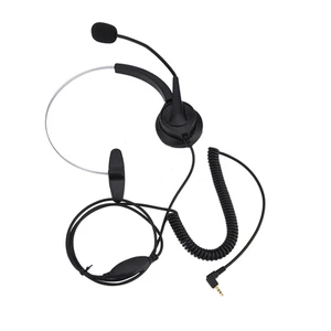 Cordless Phone Headset Adjustable Noise Cancelling 2.5mm Telephone Headset Ca FY - Afbeelding 1 van 8