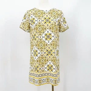 Vestido recto estampado amarillo Lulus Dandy León XS femenino vacaciones de verano informal - Imagen 1 de 6