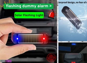 5 piezas de luz de seguridad falsa solar para automóvil 🚨 advertencia de alarma ficticia inalámbrica simulada✅ - Imagen 1 de 13