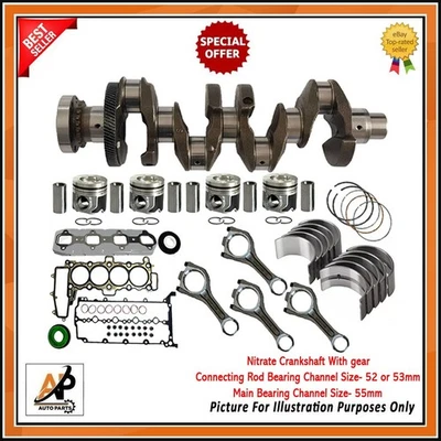 FOR RANGE ROVER 2.0 DIESEL 204DTD NITRATE CRANKSHAFT & ENGINE REBUILD KIT NEW - Image 1 of 4