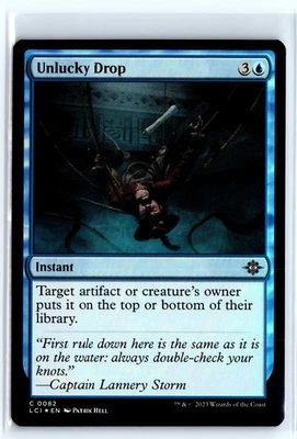 FOIL Unlucky Drop The Lost Caverns of Ixalan – MTG Magic the Gathering Card - Image 1 of 4
