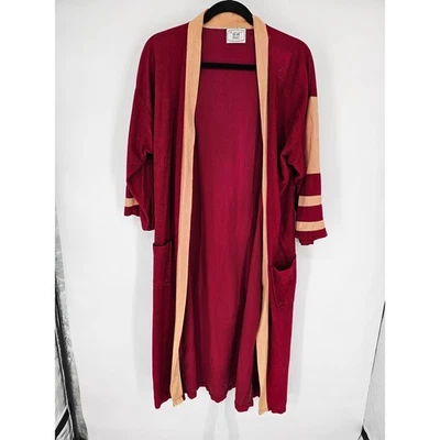 VTG 1960s Sears Women's Red Long Sleeve Pockets Oversize Robe Size 36-48 - Image 1 of 4