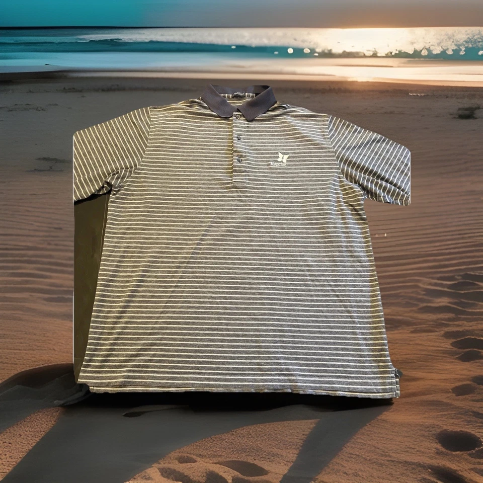 Polo de golf Jack Nicklaus’ Kapalua Country Club grande a rayas de Maui vintage Foto 1 de 4