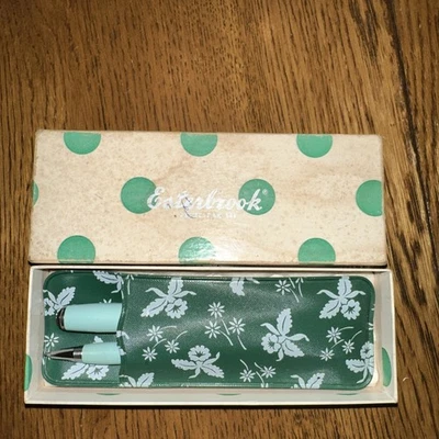 Juego de bolígrafos y lápices Esterbrook vintage con bolsa y caja pato huevo azul Foto 1 de 4