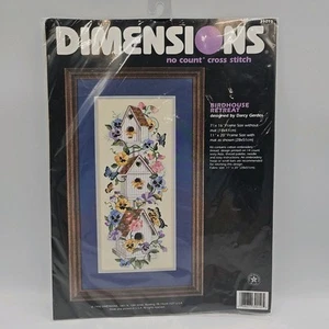 Birdhouse Retreat Cross Stitch Dimensions Kit 1998 Bird House No 39010 New - Picture 1 of 6