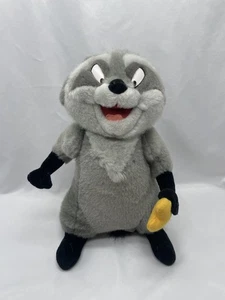 Vintage Disney Pocahontas Waschbär Meeko Plüschtier Stofftier 12 Zoll Einweg - Bild 1 von 7