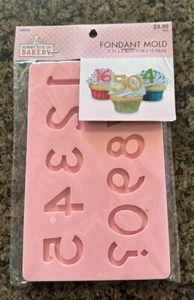 NUMBERS ? Fondant Mold Cake Decorating Baking Tool 1 1/2" - Picture 1 of 2