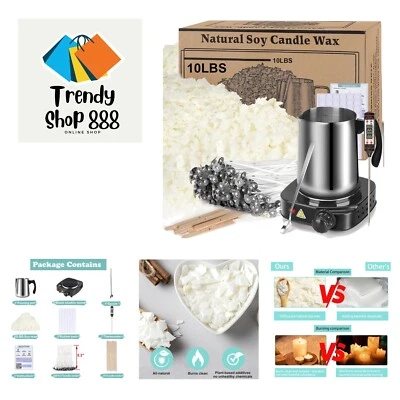 Soy Wax Candle Making Kit Supplies With Wax Melter, Natural Candle Wax For Ca... - Image 1 of 4