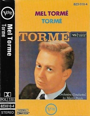 Mel Tormé ‎Tormé CASSETTE ALBUM JAZZ POP VOCAL VERVE FRENCH ISSUE - Image 1 of 4