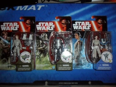 LOTE STAR WARS - REY - CAPITÁN PHASMA - LUKE SKYWALKER 3,75" pulgadas - Disney Hasbro Foto 1 de 4