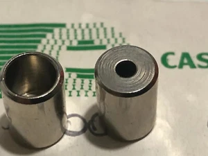 2 Casiraghi 6 mm Bremsgehäuse Aderendhülsen, Endkappen, Messing vernickelt - 1 mm stark - Bild 1 von 12