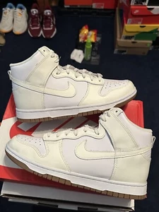 Size 10W - Women’s Nike Dunk High Sail Gum White DD1869-109 100% Authentic - Picture 1 of 10