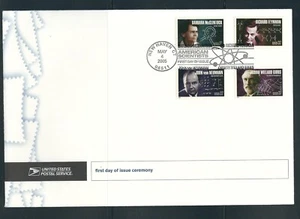US SC # 3906 -3909 American Scientists FDC . Ceremony Program . USPS - Picture 1 of 2