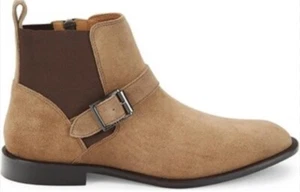 Donald Pliner Ravi 102 Boots Suede Men’s US 10.5 Dark Taupe Brazil Very Good Con - Picture 1 of 10