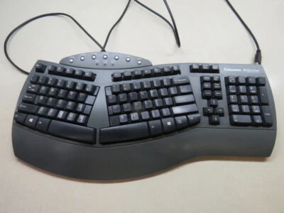 Fellowes Microban Ergonomic Wired USB Smart Design Keyboard KU-9938 - For Parts - Image 1 of 4