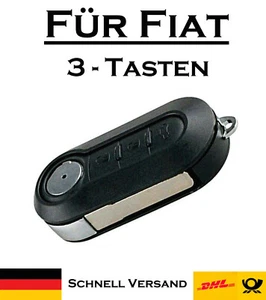 1x Klappschlüssel Gehäuse für Fiat - Ersatz 3 Tasten PKW Fernbedienung KS11 - Afbeelding 1 van 4