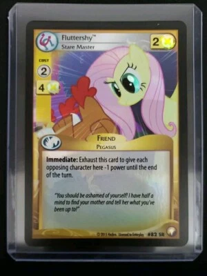 My Little Pony CCG,  Fluttershy, Stare Master, SUPER RARE - Image 1 of 2
