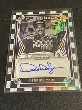 2022 Panini Prizm Racing DERRIKE COPE Checkered Flag Flashback Auto #d /50