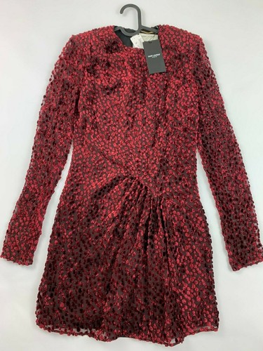 SAINT LAURENT (YSL) Abito nero SAINT LAURENT nuovo con etichetta taglia 36