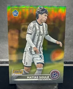2022-23 Topps Stadium Club UCC Matias Soule RC Gold Refractor /50 Juventus - Bild 1 von 2
