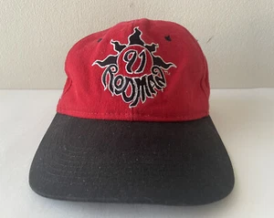 Vintage Dennis Rodman Converse Cotton Hat Cap Tribal Sun Red NBA Chicago Bulls - Picture 1 of 8