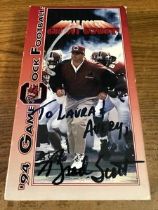 Autographed Great Scott '94 Game Cock Football VHS Video Tape Brad Scott Used - Picture 1 of 7