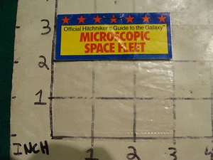 bag only from HITCHHICKER'S GUIDE TO GALAXY Microscopic space fleet - PLASTIC - Picture 1 of 2