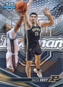 2022-23 Bowman University Best Chrome Base #74 Zach Edey - Purdue