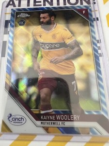 Topps Chrome SPFL - Kaiyne Woolery /125 Blue Tartan Parallel Rookie Card