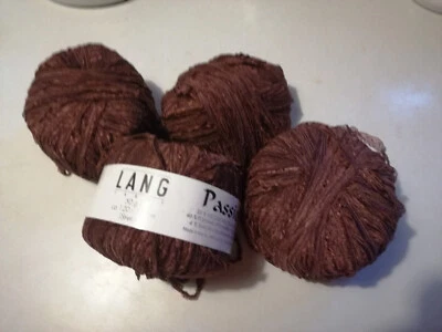 200g Bändchengarn Passione von LANG, Farbe Schokolade, Lauflänge 120-150m/50g - Bild 1 von 2