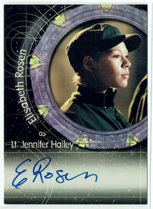 Stargate SG-1 Season 5 Autograph Card A23 Elisabeth Rosen as Lt. Jennifer Hailey