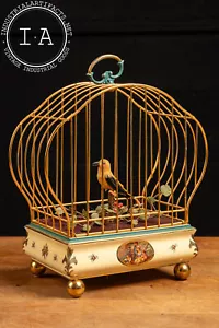 Antiker deutscher mechanischer Käfig Singvogel - Bild 1 von 5